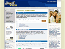 Tablet Screenshot of onapprovedcredit.com